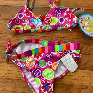 NWT 6X  Hot Pink Bikini